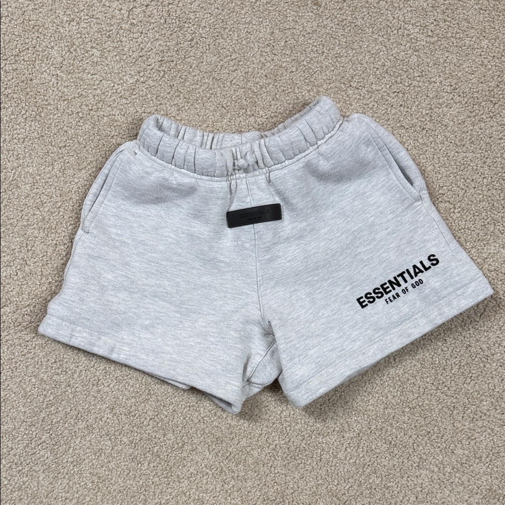 Essentials Kids Light Gray Shorts